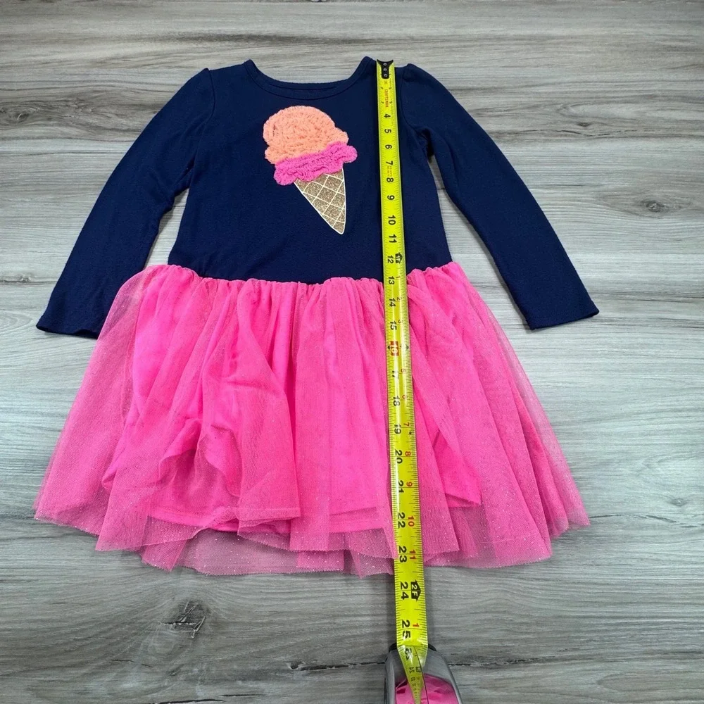 Epic‎ Threads Girls Navy Blue Ice Cream Cone Tulle Dress Size 6
